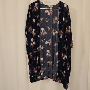 Krazy Kat Blue Floral Top